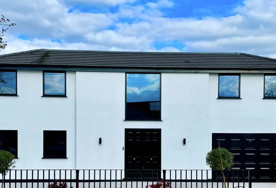 Ground-level photo of a building project under construction by HK Builders Ltd in Solihull and the West Midlands